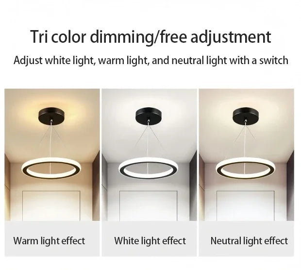 Three Colour LED Ceiling Chandelier