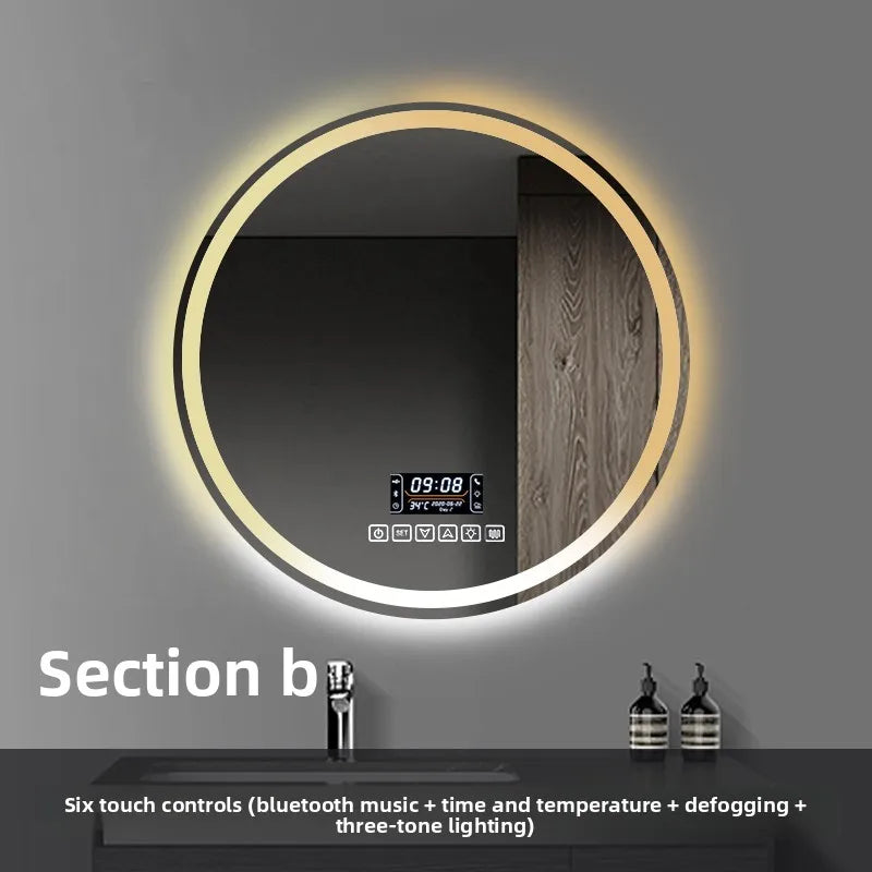 Smart Anti-Fog Round Vanity Mirror