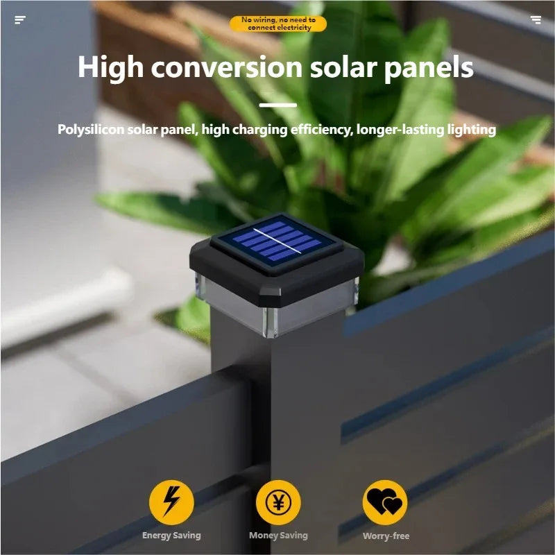 Waterproof Solar Post Cap Light