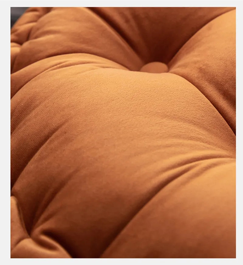 60x60cm Nordic Plain Velvet Tatami Round Cushion Pillow Thickened Winter Sofa Back Cushion Floor Meditation Cushion Futon Round