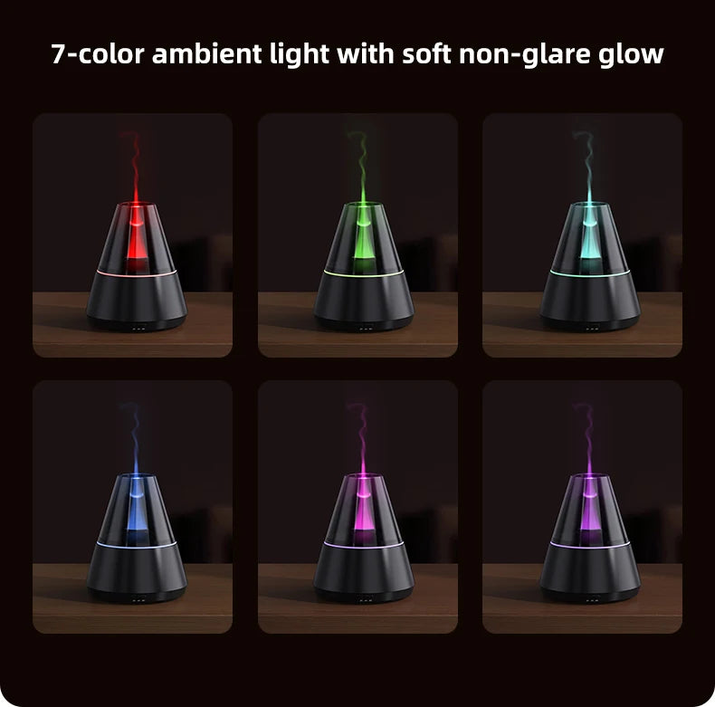 New Air Humidifier Home Colorful Lamp Usb Charge Essential Oil Spray
