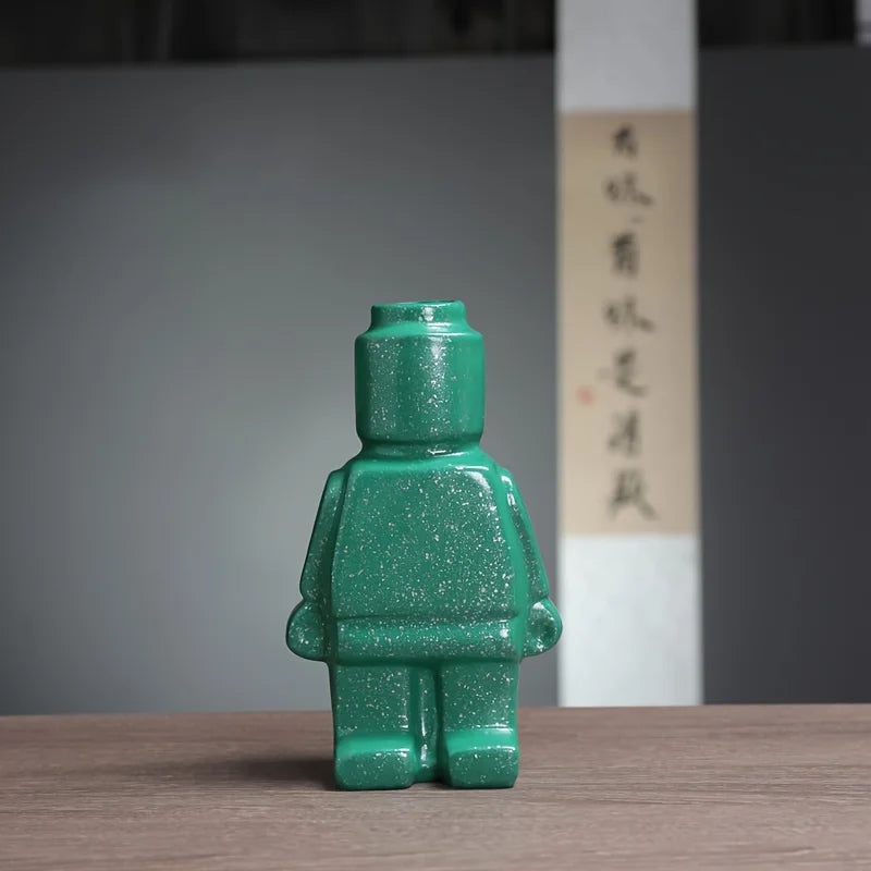 Nordic Ceramic Robot Vase