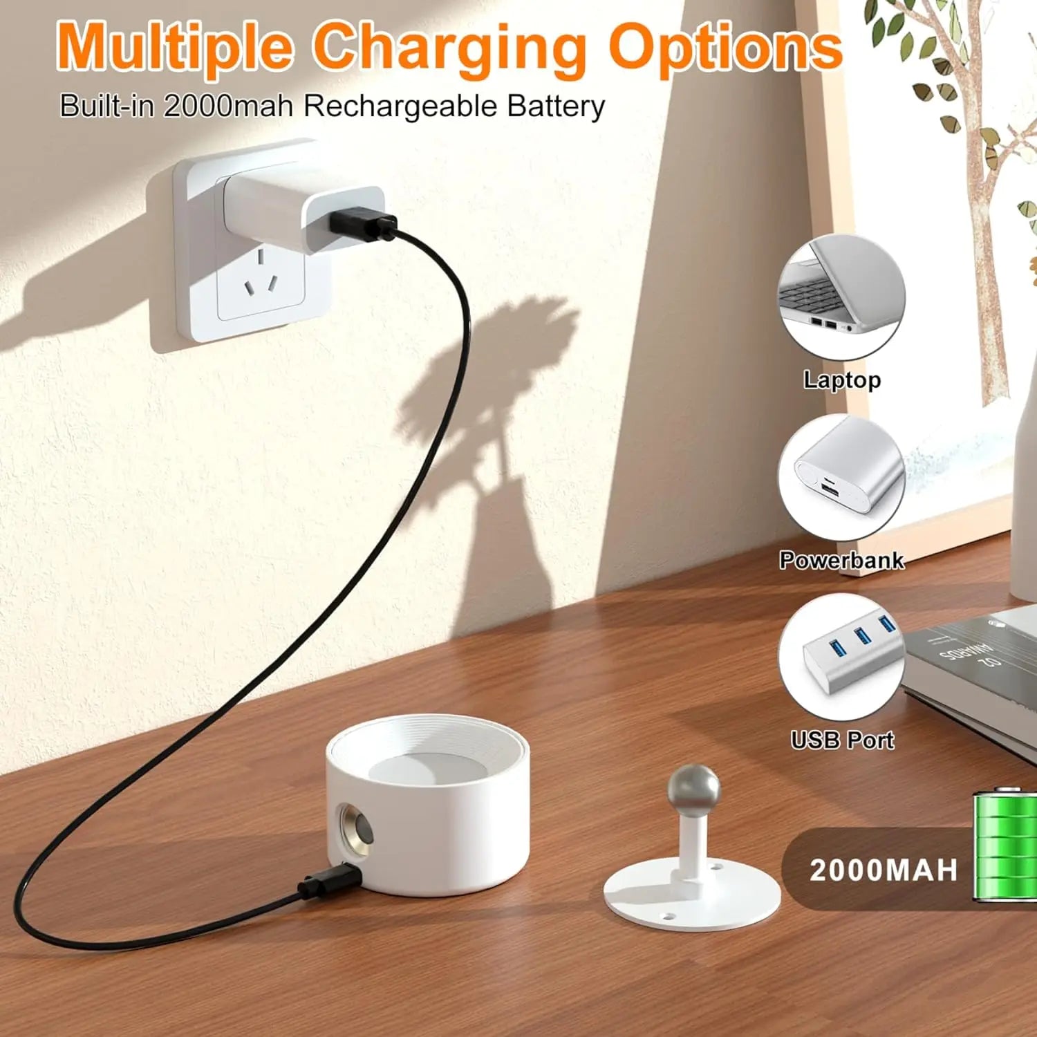 Magnetic Rechargeable Spot Wall Light
