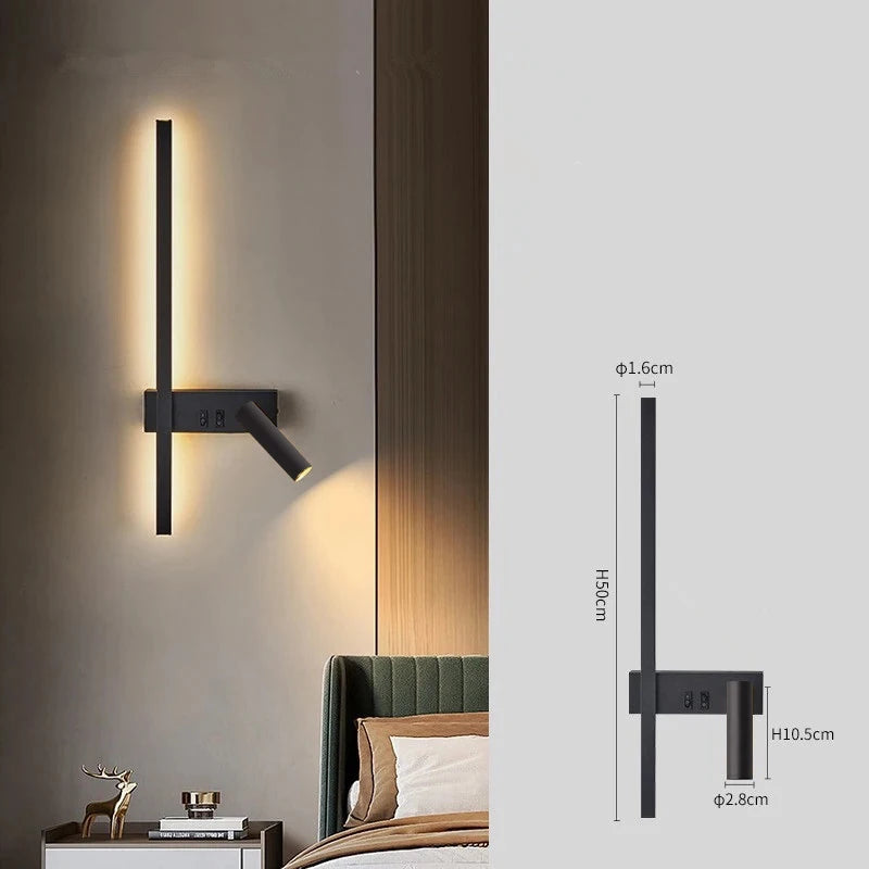 Wall lamp Nordic modern creative led simple living room sofa background