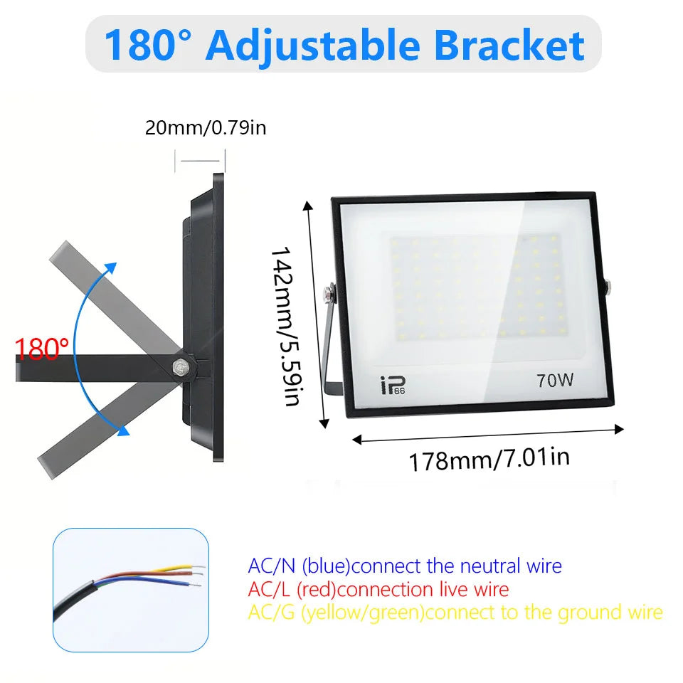 Waterproof LED Outdoor Flood Light