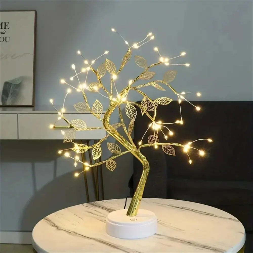 LED Rose Leaf Tree Lamp