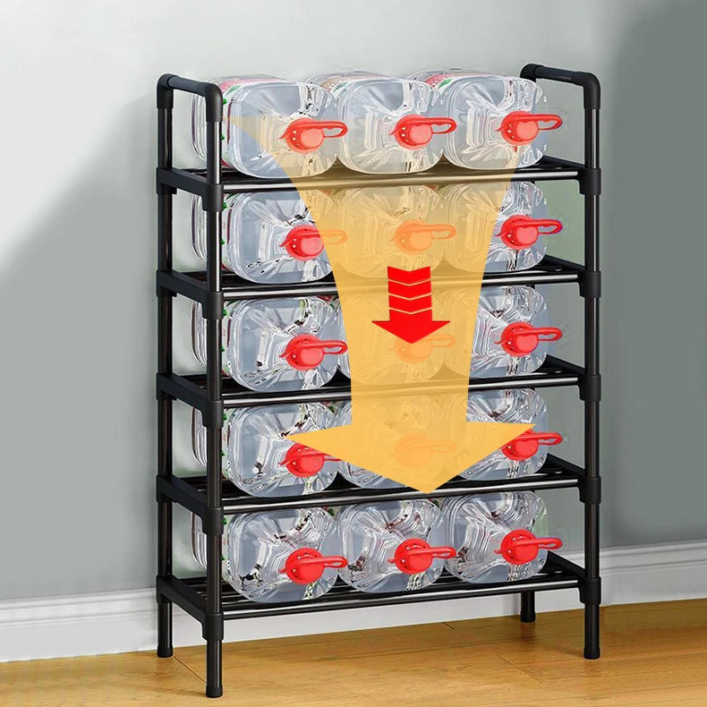 Multiple Layers Metal Shoe Rack, Large Capacity Shoe Organizer for Entryway, Closet, Garage, Shoe Shelf for Living Room