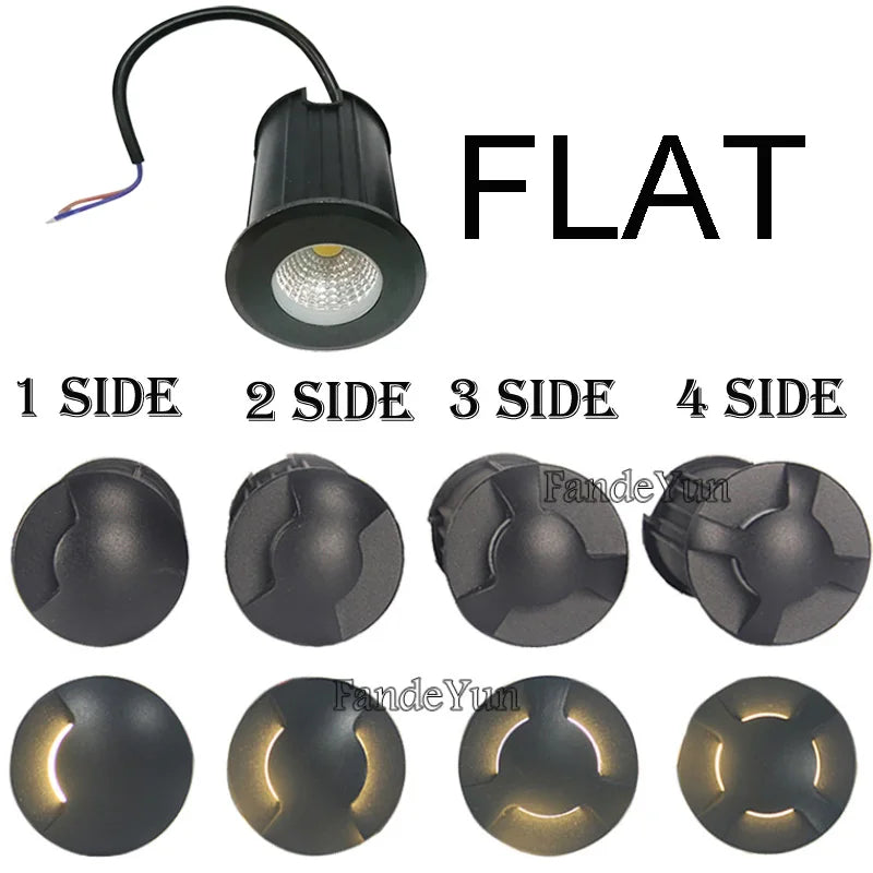 Outdoor Lighting 3W 5W IP67 DC12V Garden Yard Step Stairs Floor Deck