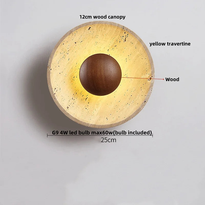 Wood Pull Chain Wall Sconce