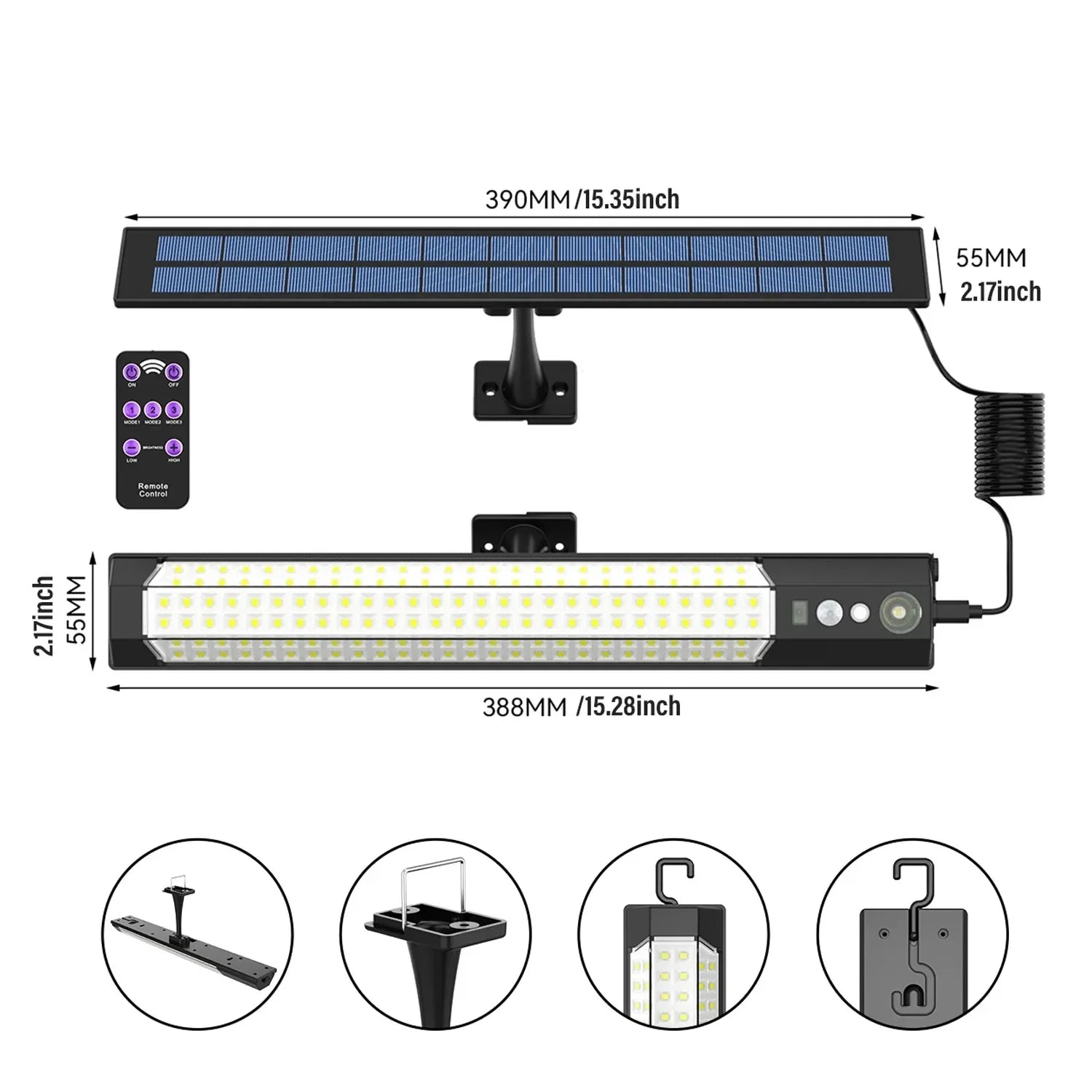 Solar Motion Sensor Wall Lamp