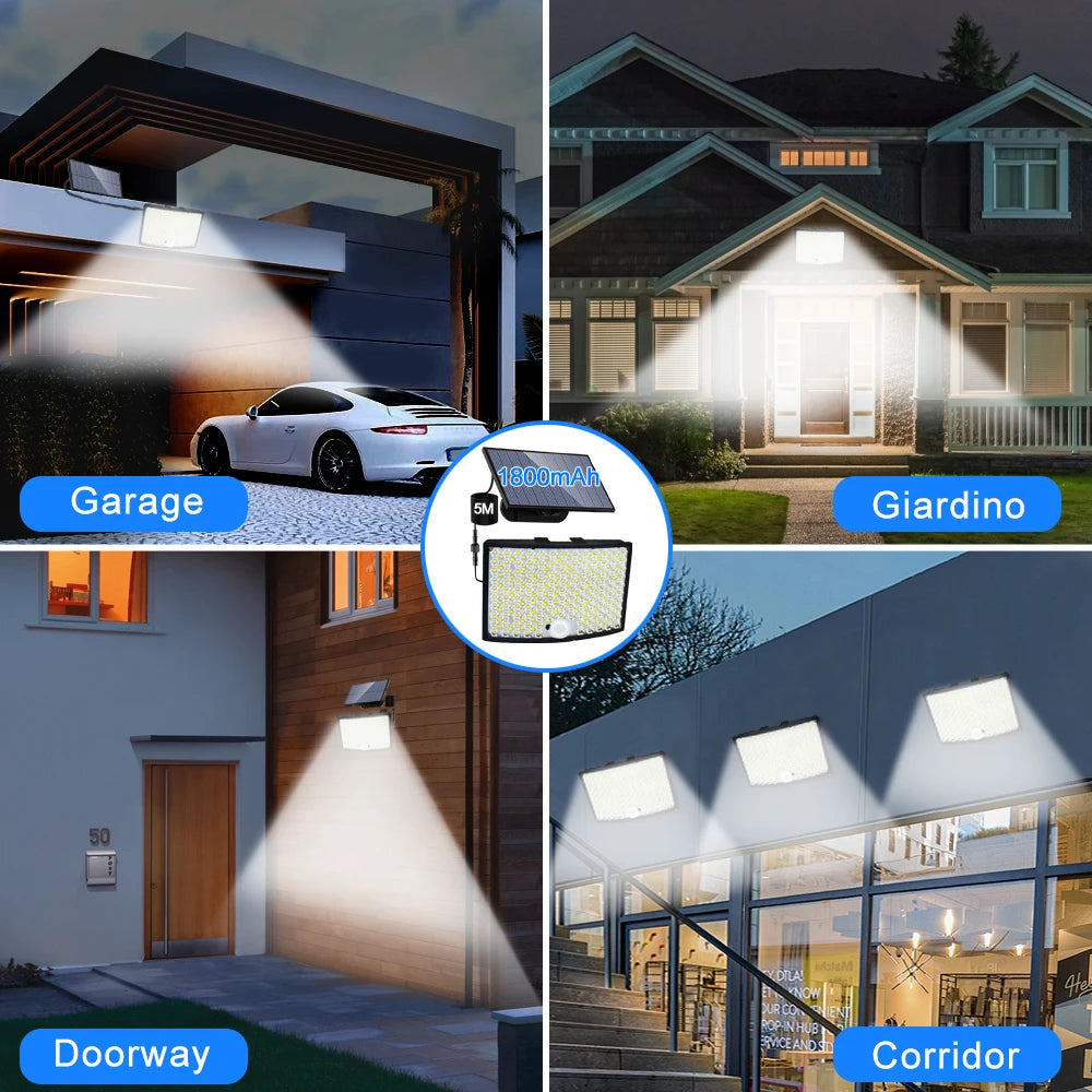 Solar Security Flood Light Motion Sensor