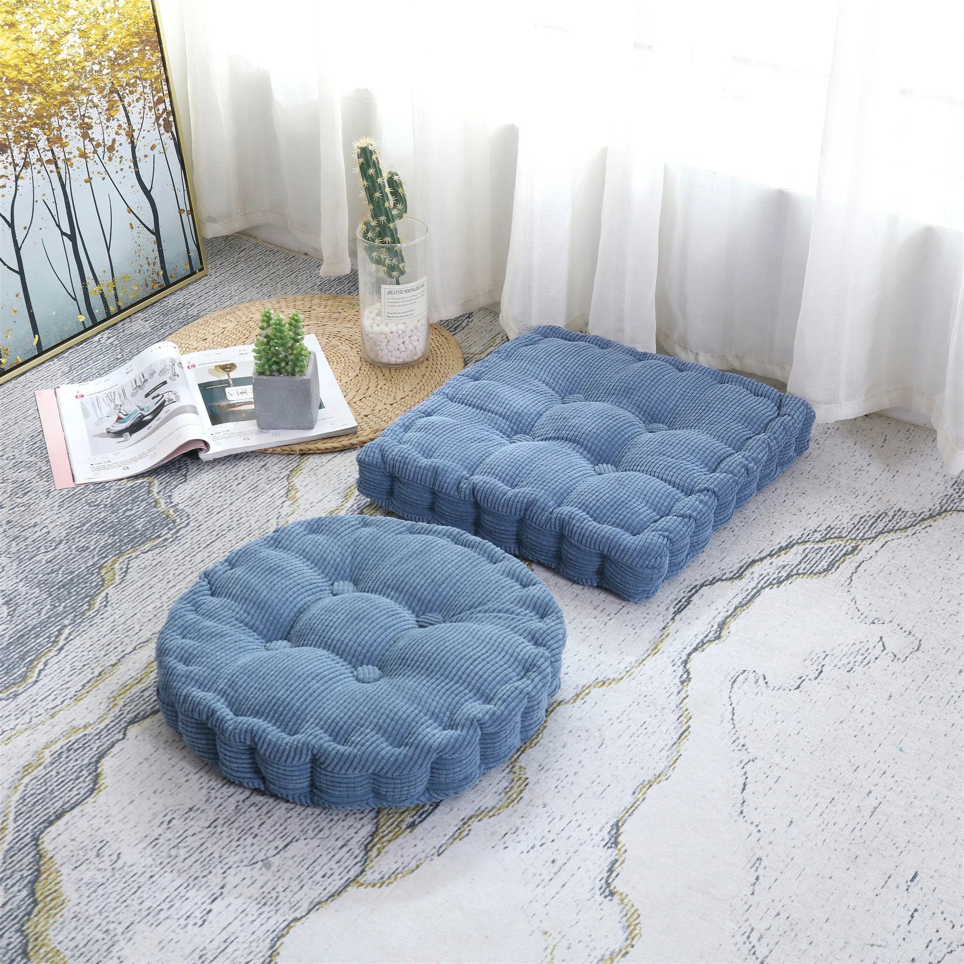 Tufted Meditation Floor Cushion