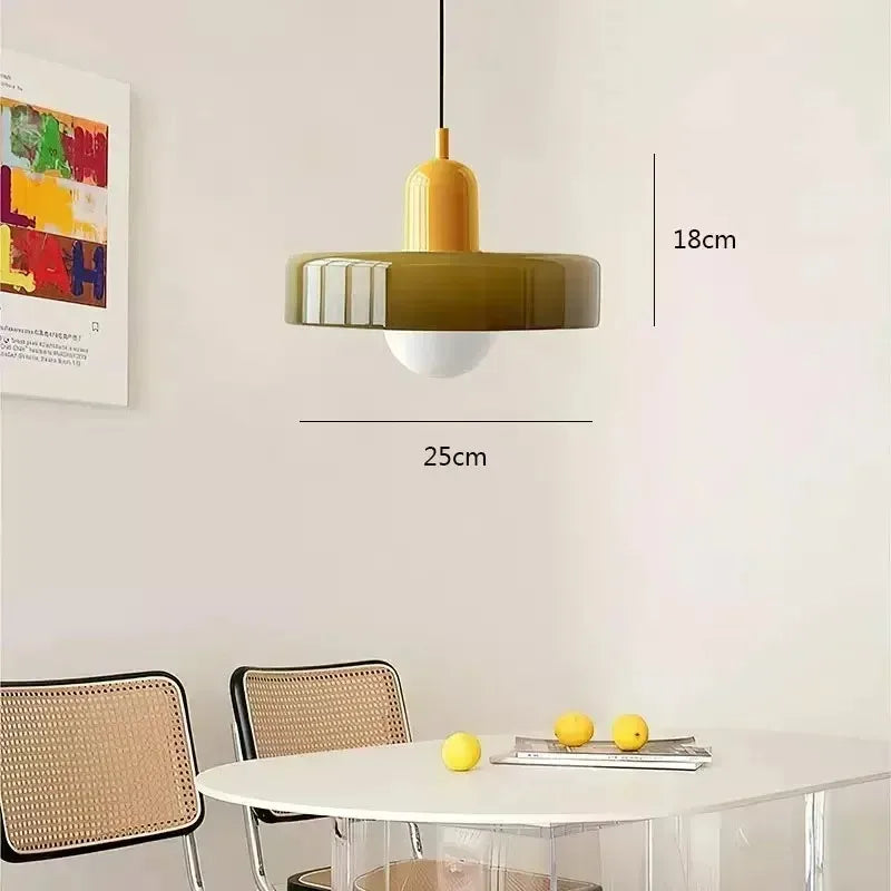 Nordic Retro Glass Pendant Light