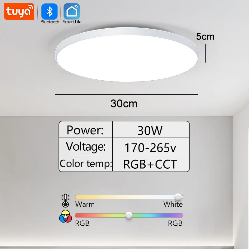 Smart Dimmable RGB LED Ceiling Light