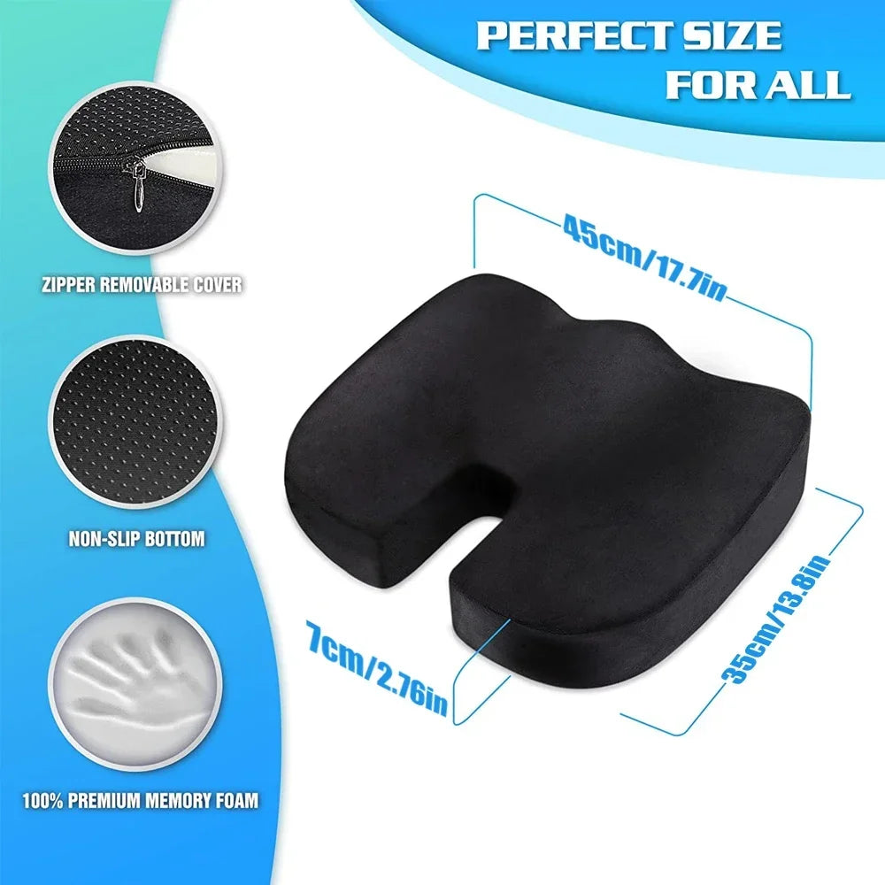 Thick Cooling Cushion,Gel-Enhanced Office Chair Cushion, Car Driving