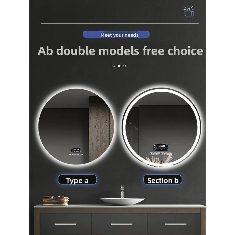 Smart Anti-Fog Round Vanity Mirror