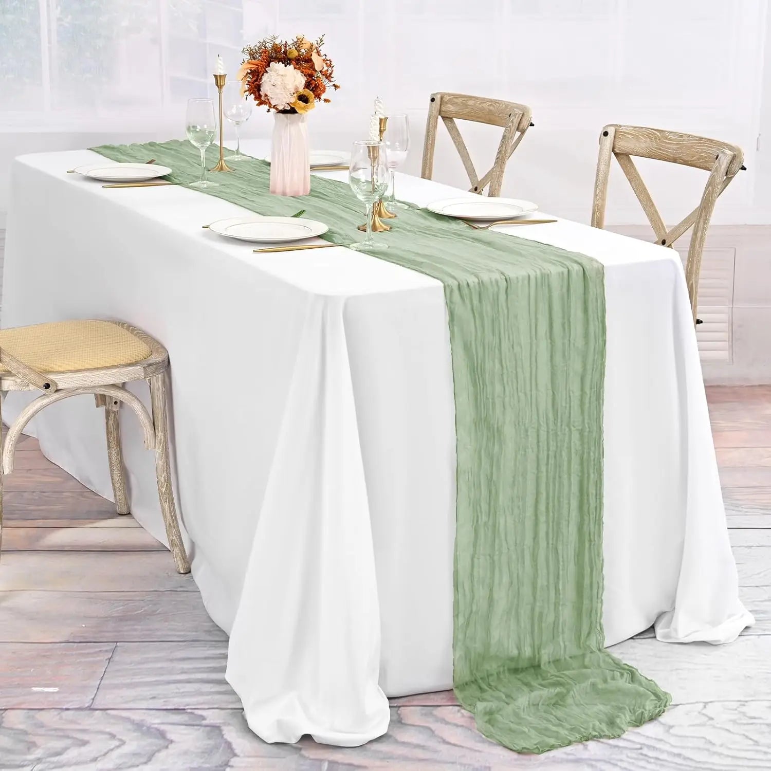 Boho Gauze Table Runners Set of 10