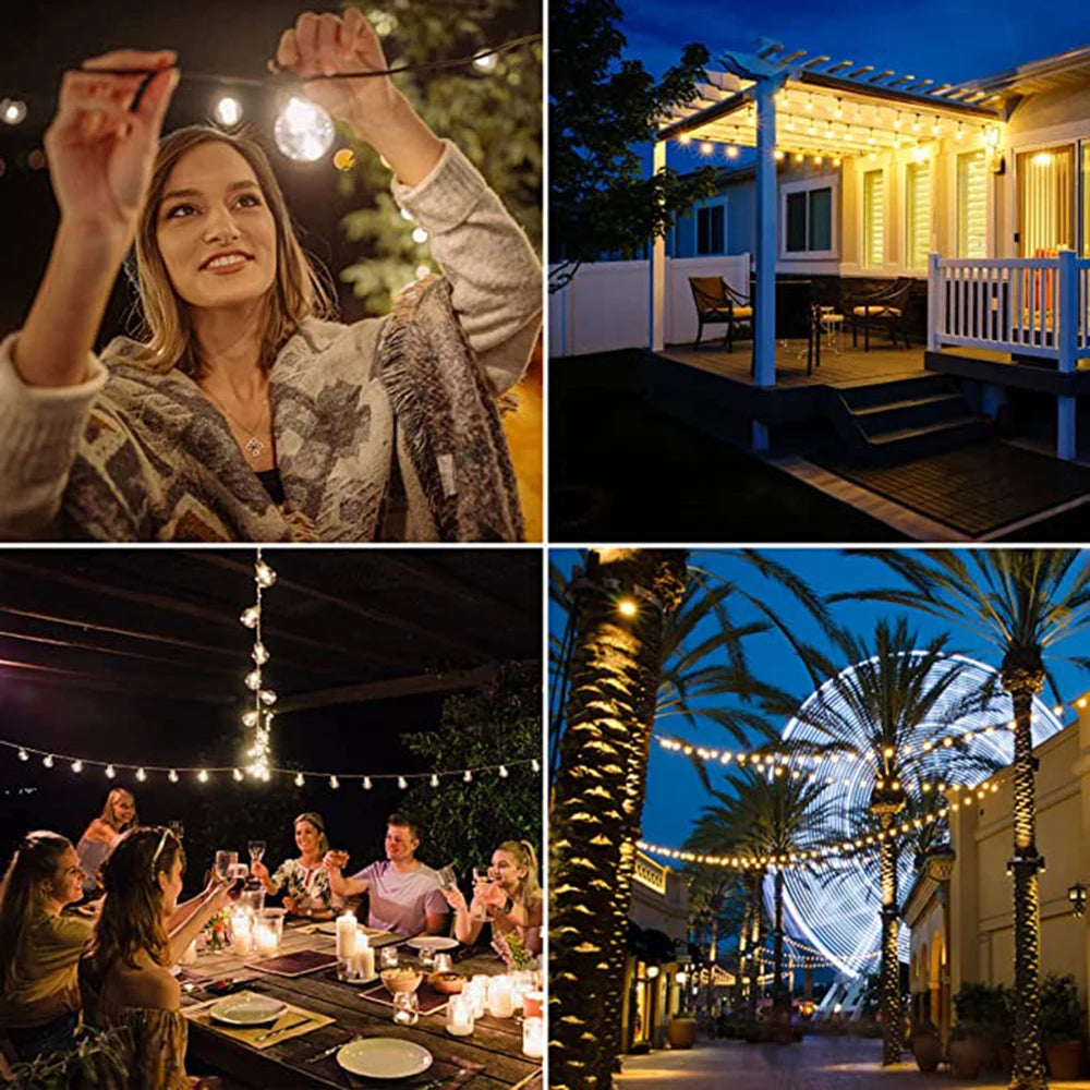 G40 Globe Festoon Patio String Lights