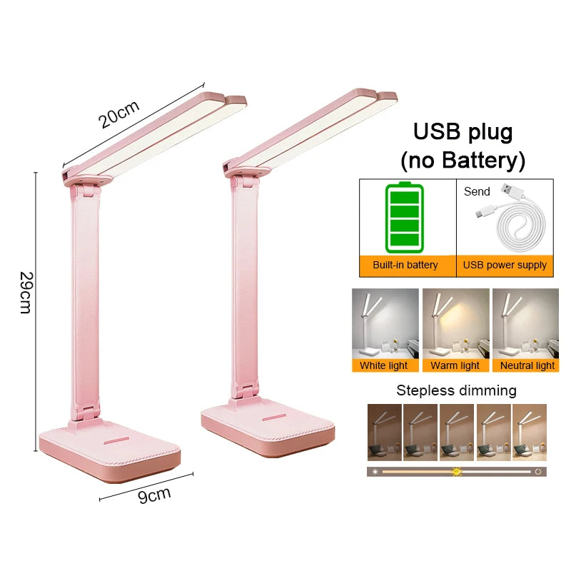 Dimmable Touch USB Desk Lamp