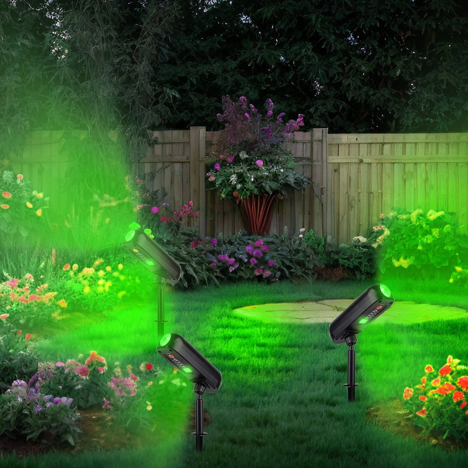 Solar LED Outdoor Uplight Set