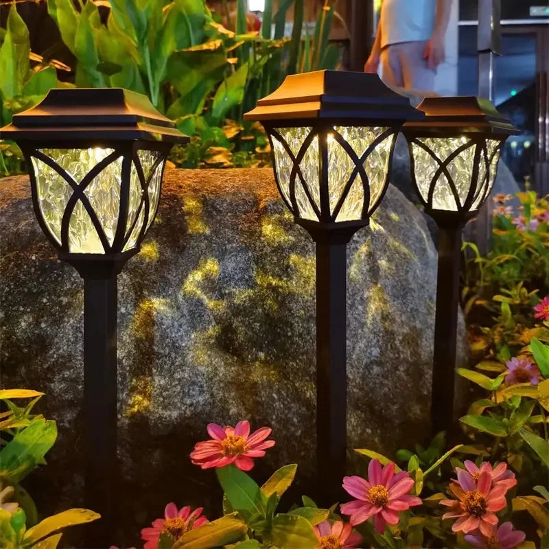 1-10 Pack Solar Yard Lights Bright Lawn Lights Outdoor Waterproof Led