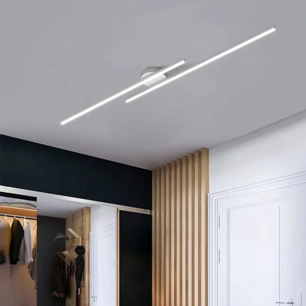 Long Aluminium LED Ceiling Light Modern Creative Design Ceiling Lamp