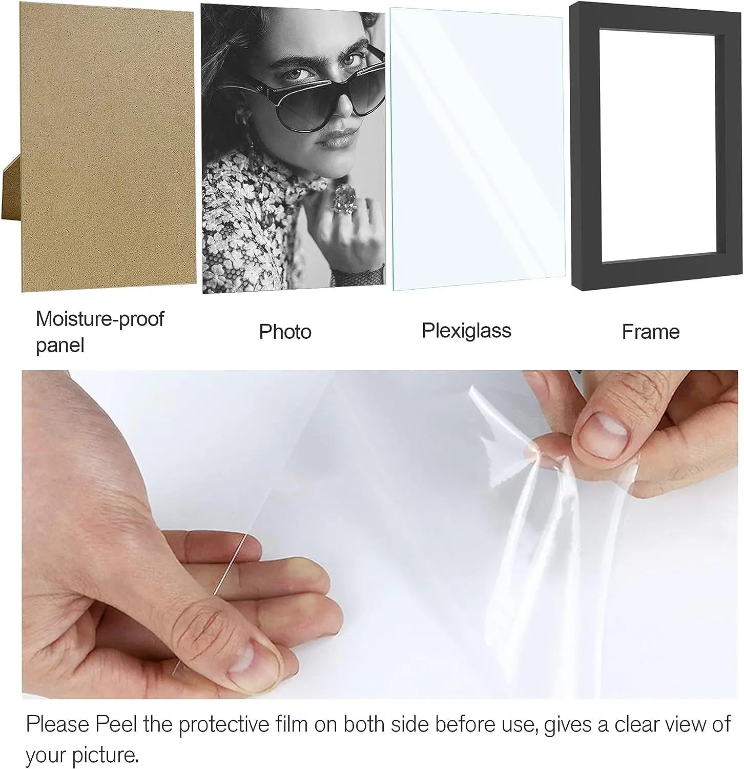 4x6 Wooden Picture Frames Set