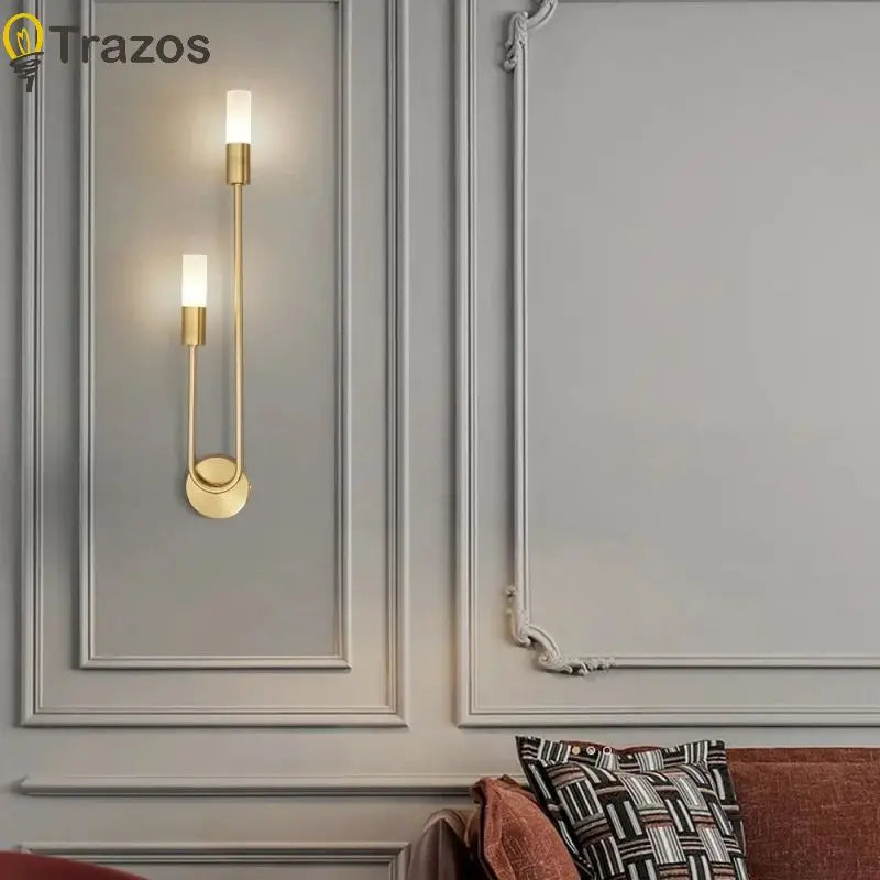 Black Gold Minimalist Wall Lamp