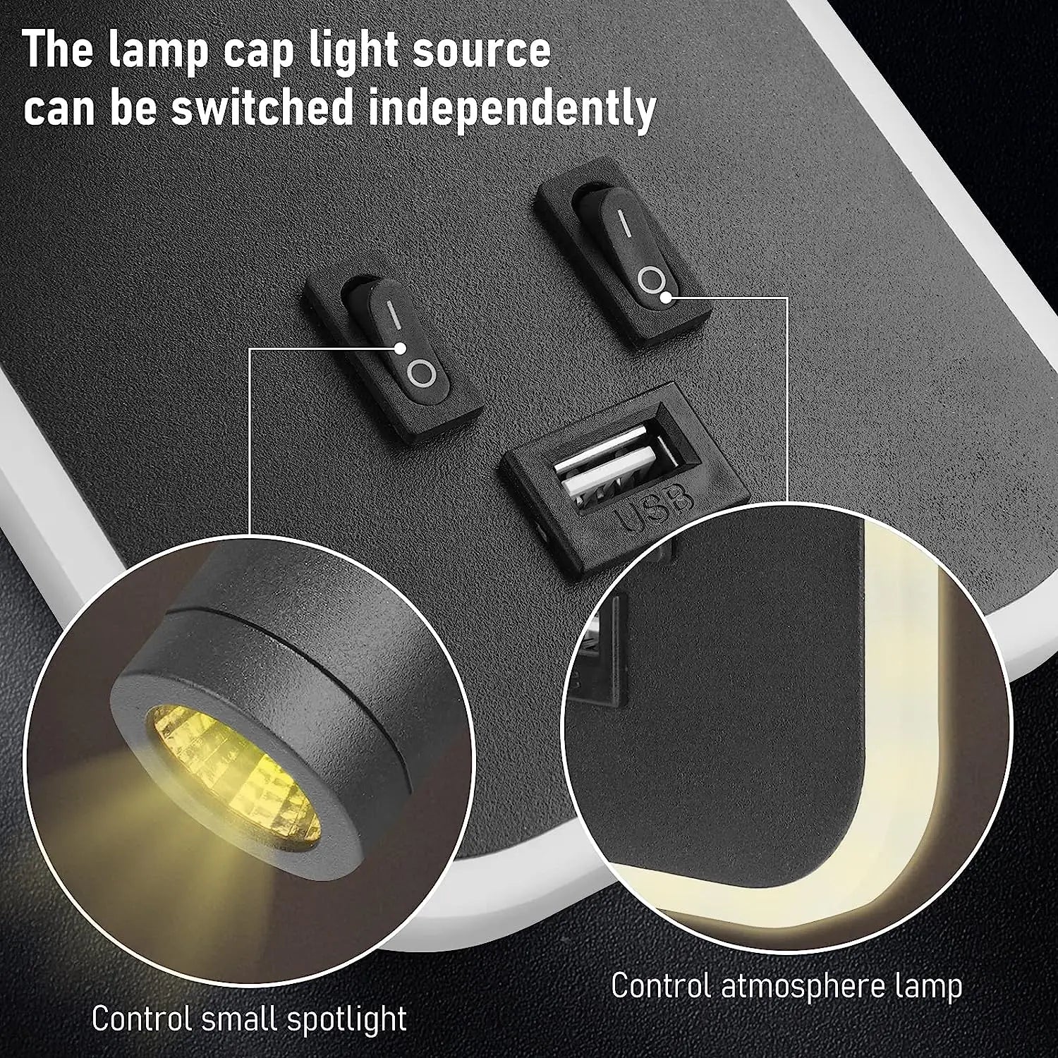 Bedside Wall Lamp, LED Wall Light, Wall Mounted Reading Light with
