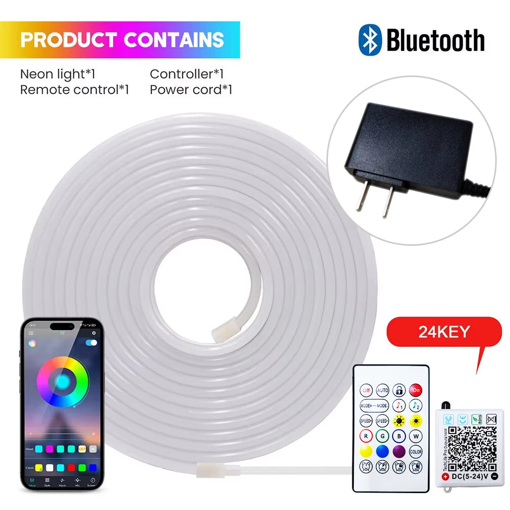 DC24V RGB Neon Rope Light