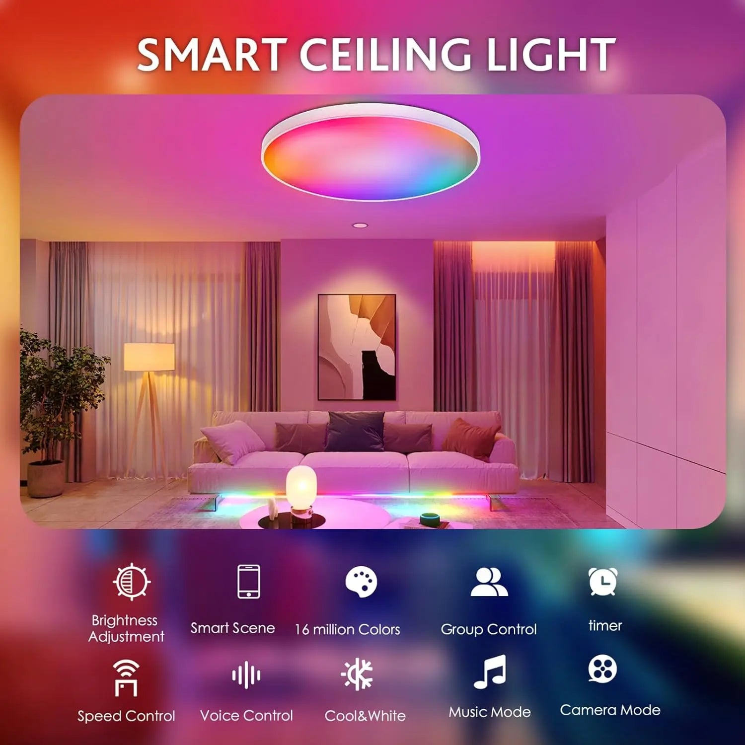 Smart Zigbee RGBCW Ceiling Light