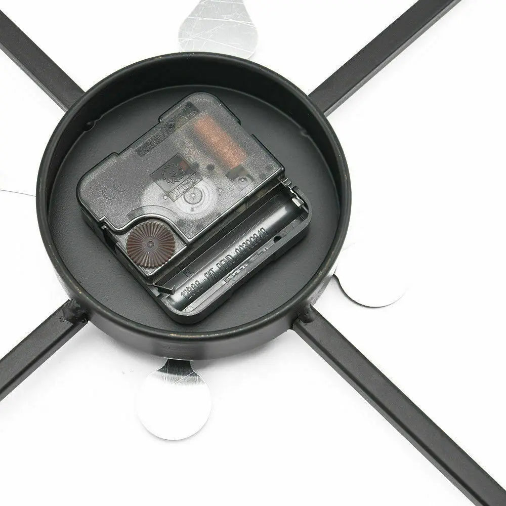 3D Roman Numeral Metal Wall Clock