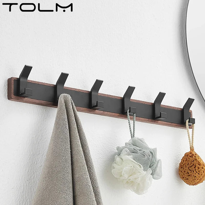 Walnut Wood Wall Coat Hook