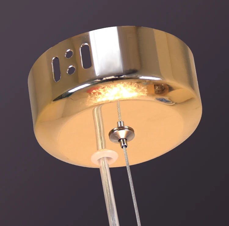 Modern Sky Star Fireball Crystal Pendant LED Lighting Dandelion