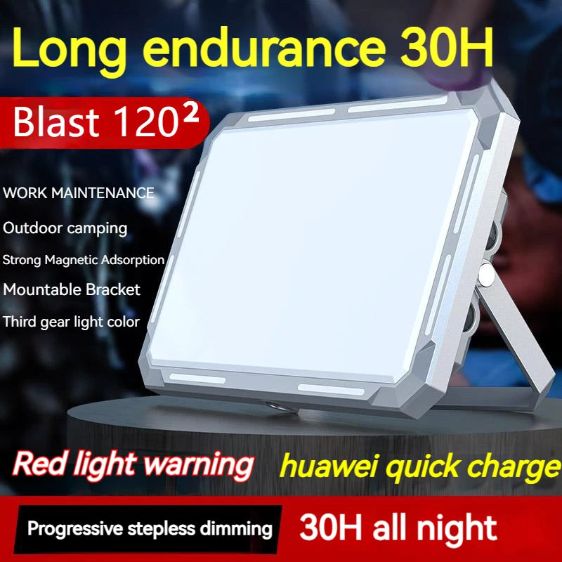 Portable LED Camping Tent Light Rechargeable Searchlight High Power