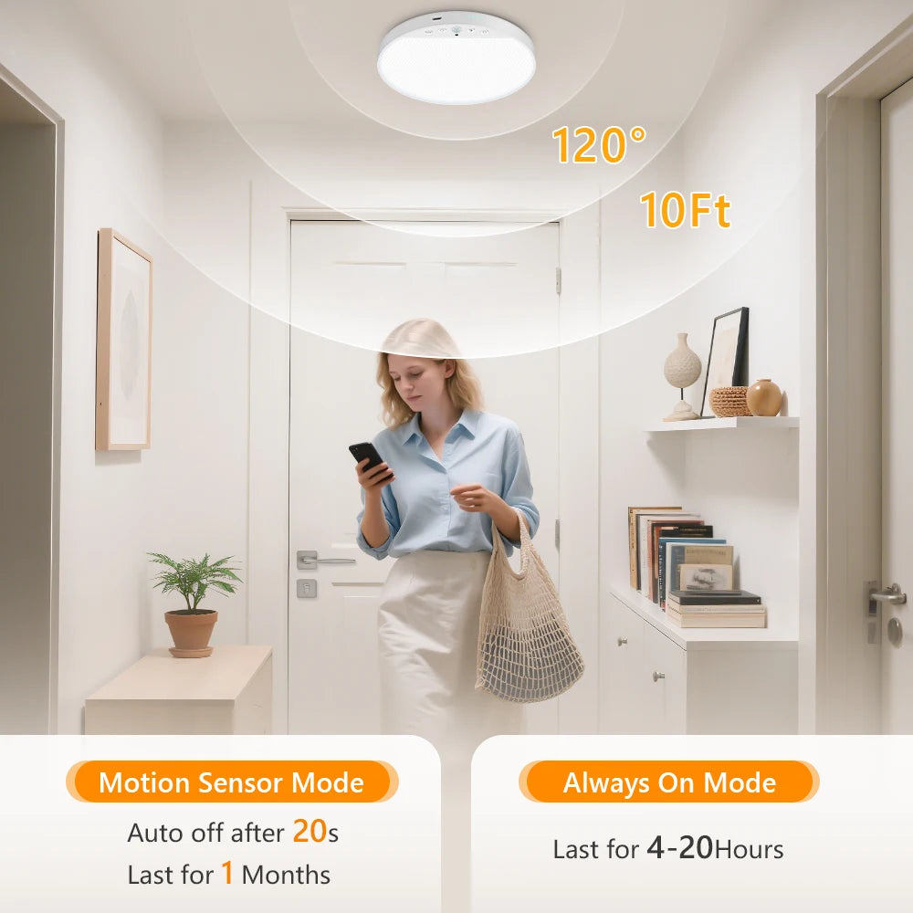 Rechargeable Motion Sensor Ceiling Light