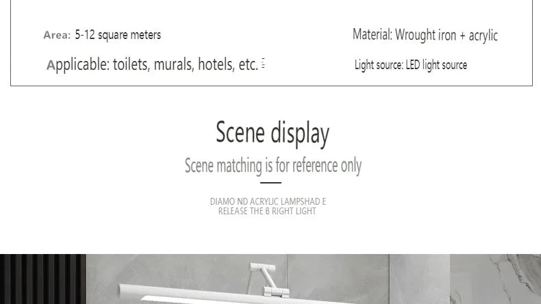 Telescopic Mirror Cabinet Light