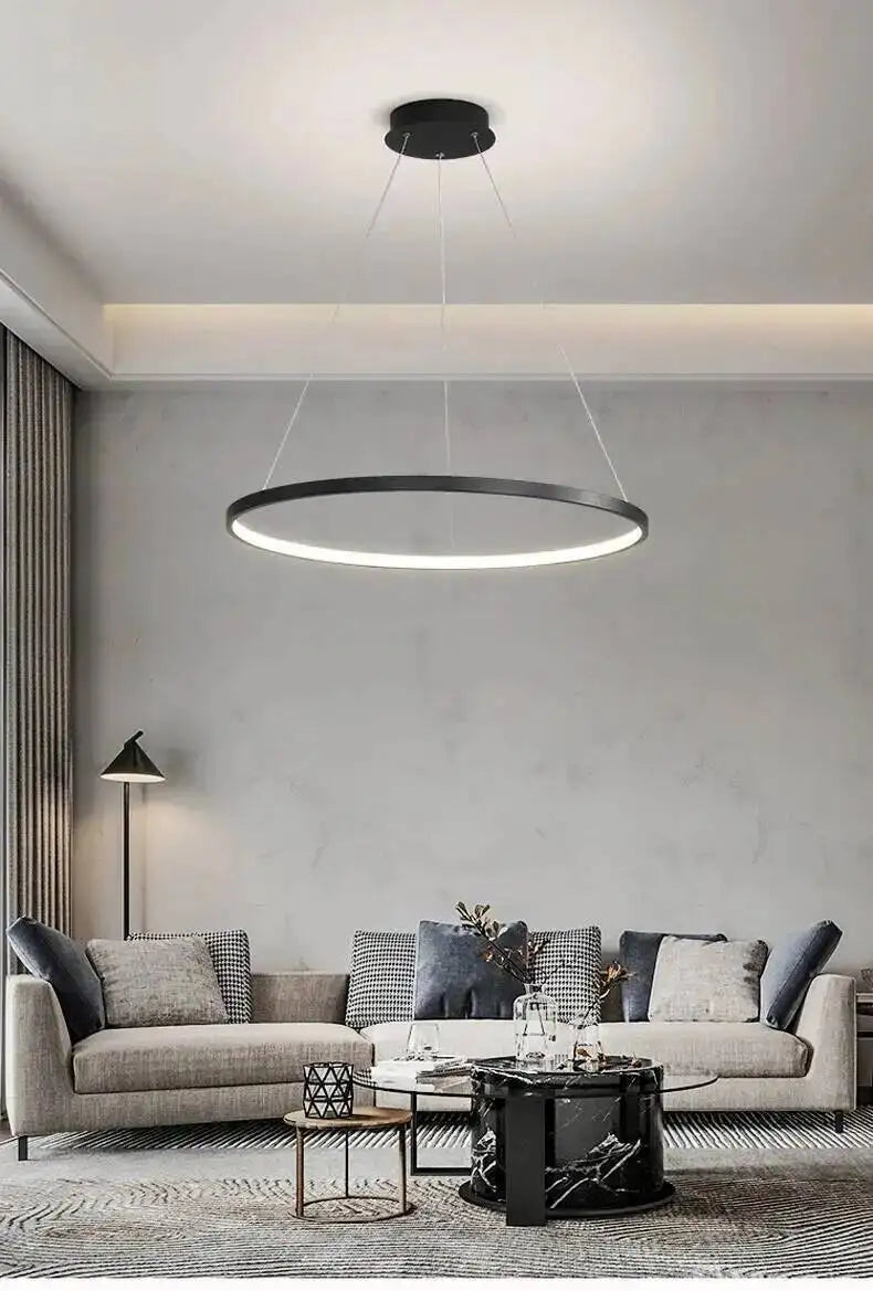 Nordic Aluminium Ring Chandelier