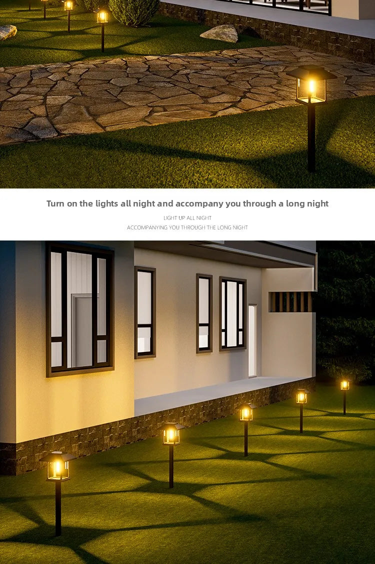 Outdoor Solar LED Ground Stake Light Lawn Lamp
