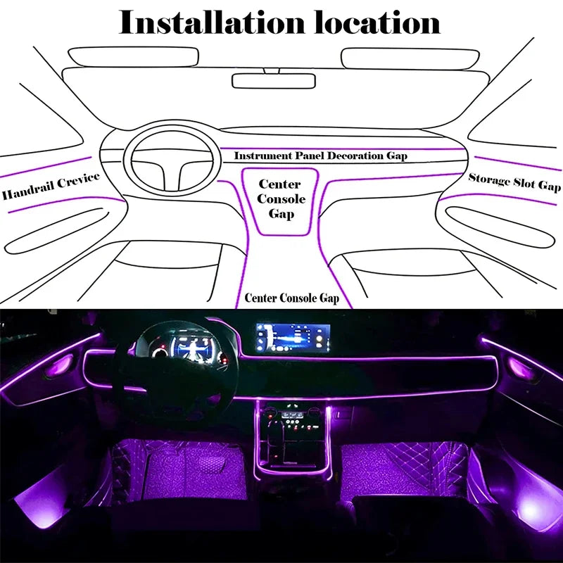 EL Wire Neon Strip B