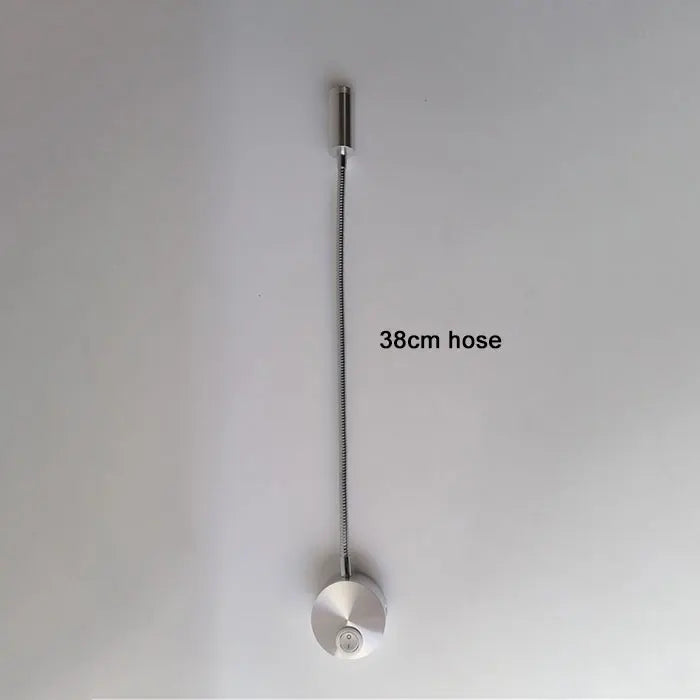 L40cm Long gooseneck 3W Led Wall Light Bedside Led Wall Lighting Black