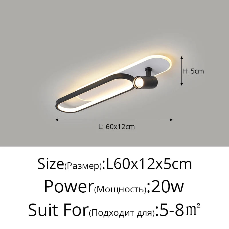 Ceiling Light with Adjustable Spotlights