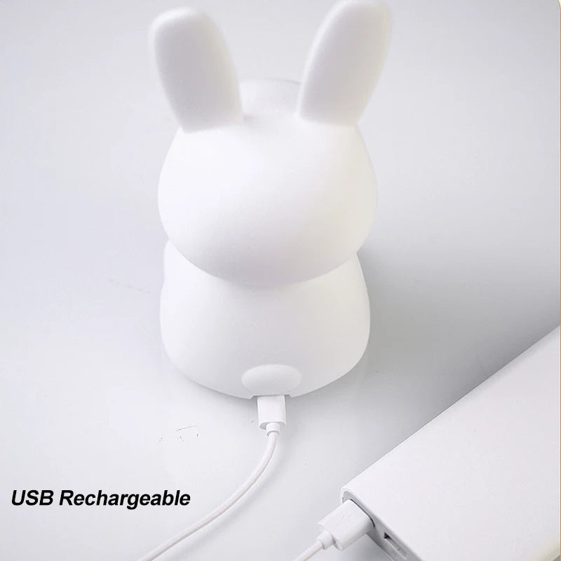 Silicone Rabbit Night Light