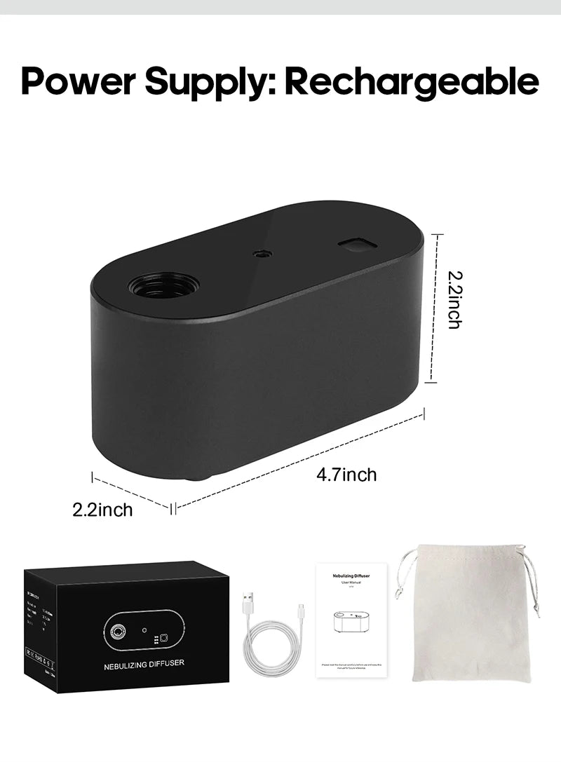 Premium Portable Waterless Aroma Diffuser Compact Essential Oil