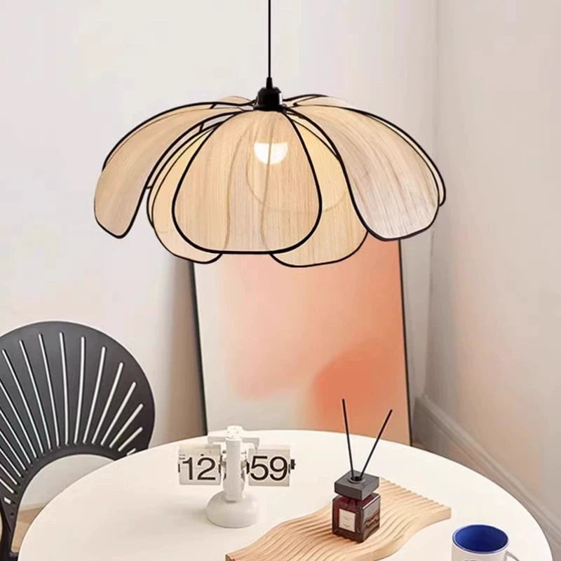 Hand-Woven Lotus Flower Chandelier