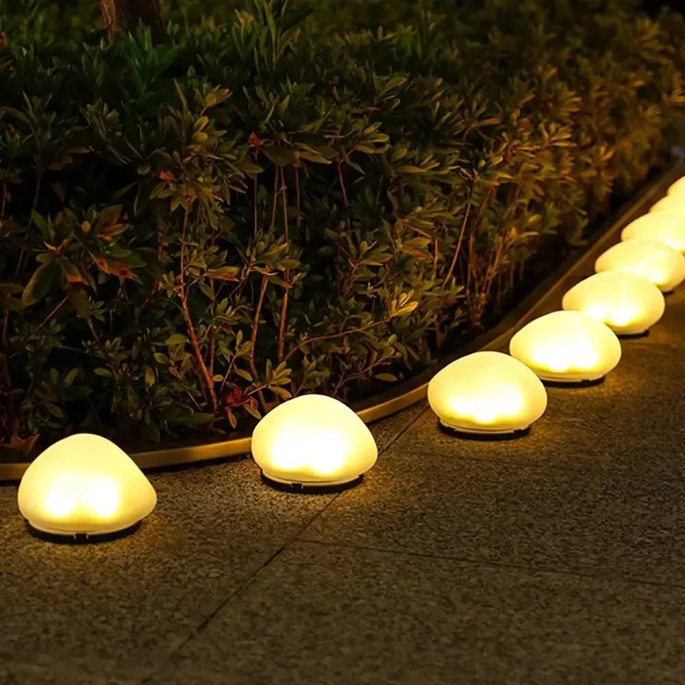 Solar Frosted Stone Ground Light