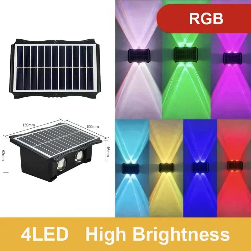 Up & Down Solar Wall Light