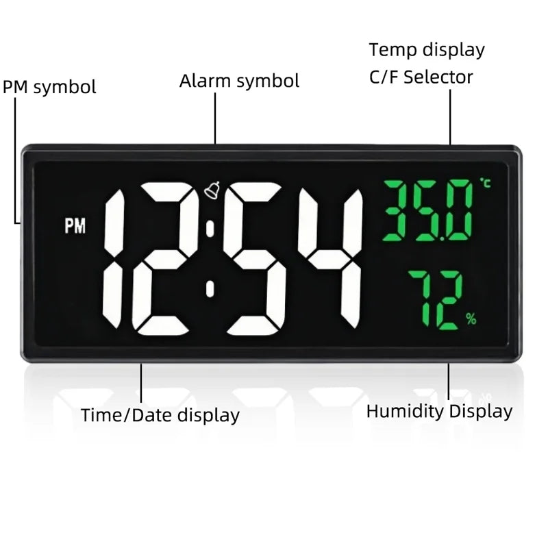 Digital LED Wall Clock