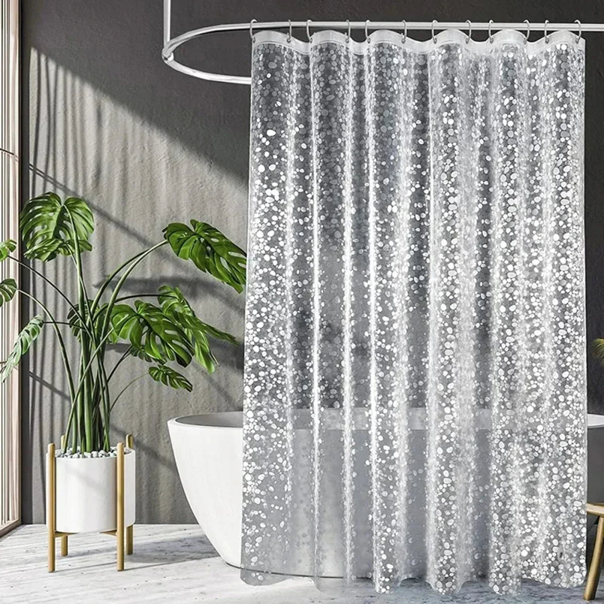 Bathroom Shower Curtain Transparent Lining Waterproof Bathtub Bathing