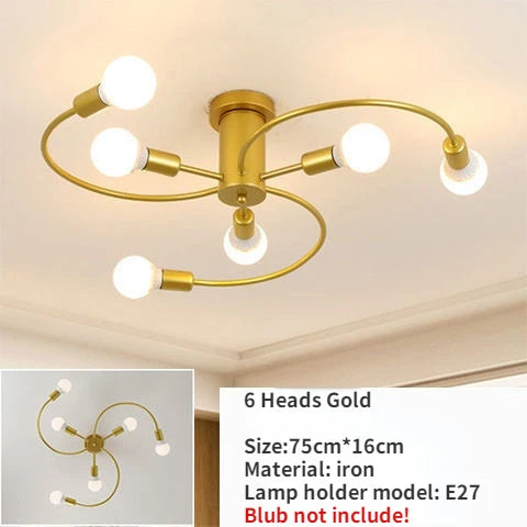 Modern Iron Ceiling Chandelier
